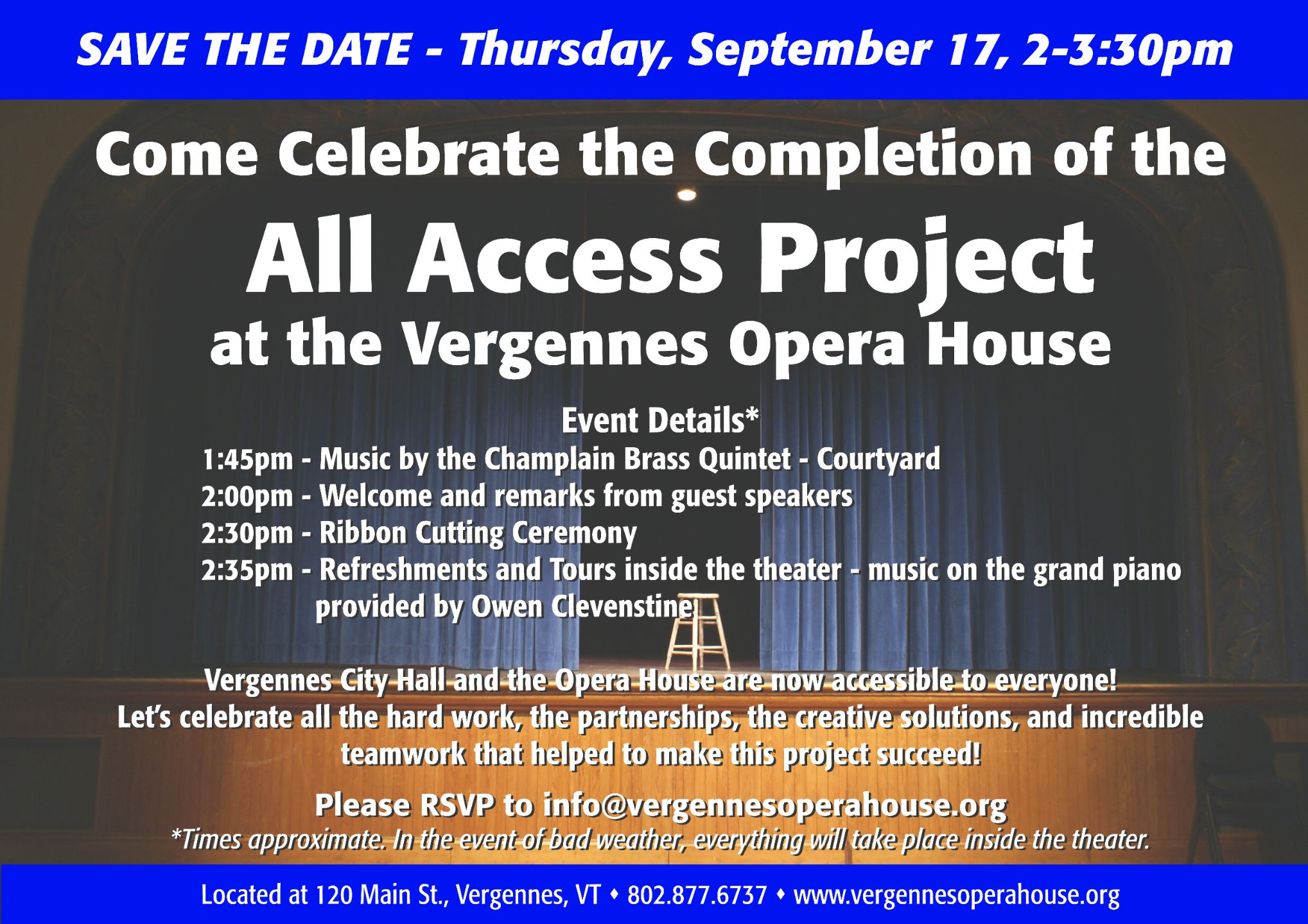 Save the Date - VOH Ribbon Cutting Ceremony 9.17.26 2-3:30pm